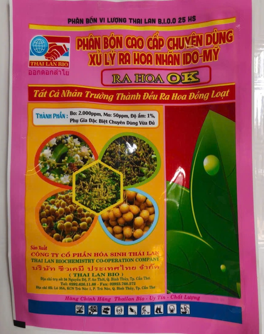 Phân bón vi lượng ThaiLan Bio 0.25 HS – Xử lý ra hoa Nhãn IDO