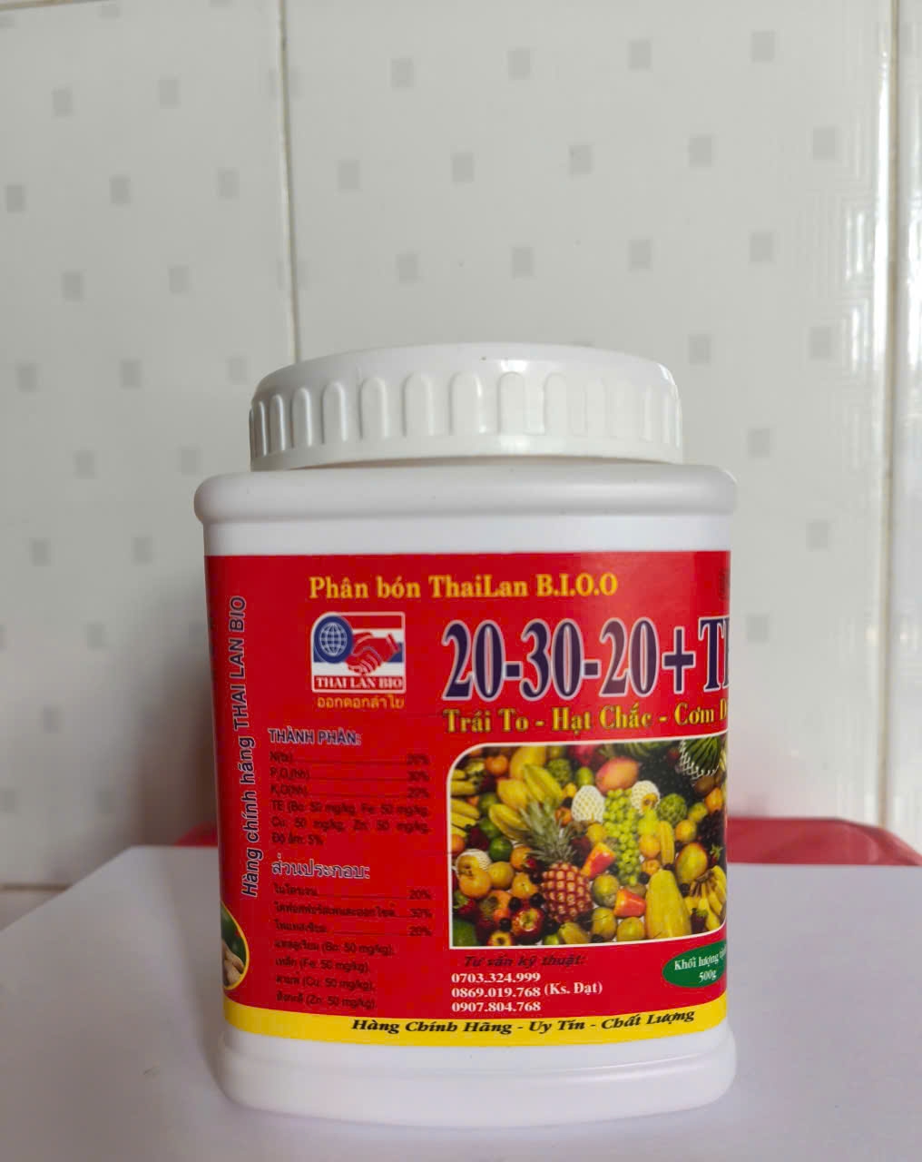 Phân bón ThaiLan Bio 20-30-20 + TE