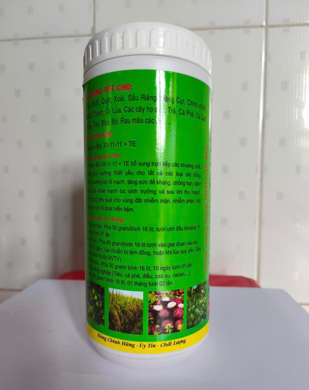Phân bón ThaiLan Bio 33-11-11 + TE