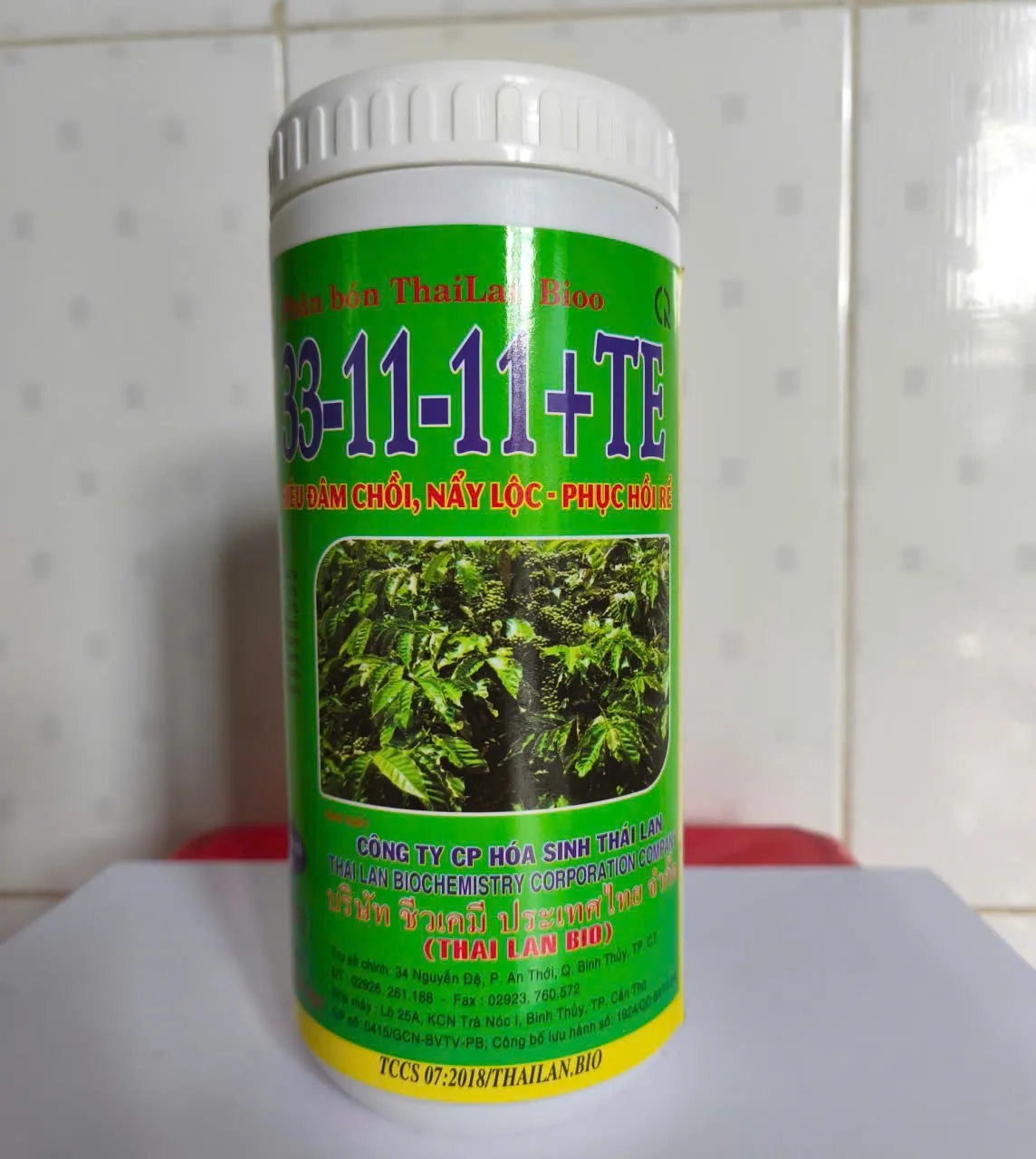 Phân bón ThaiLan Bio 33-11-11 + TE