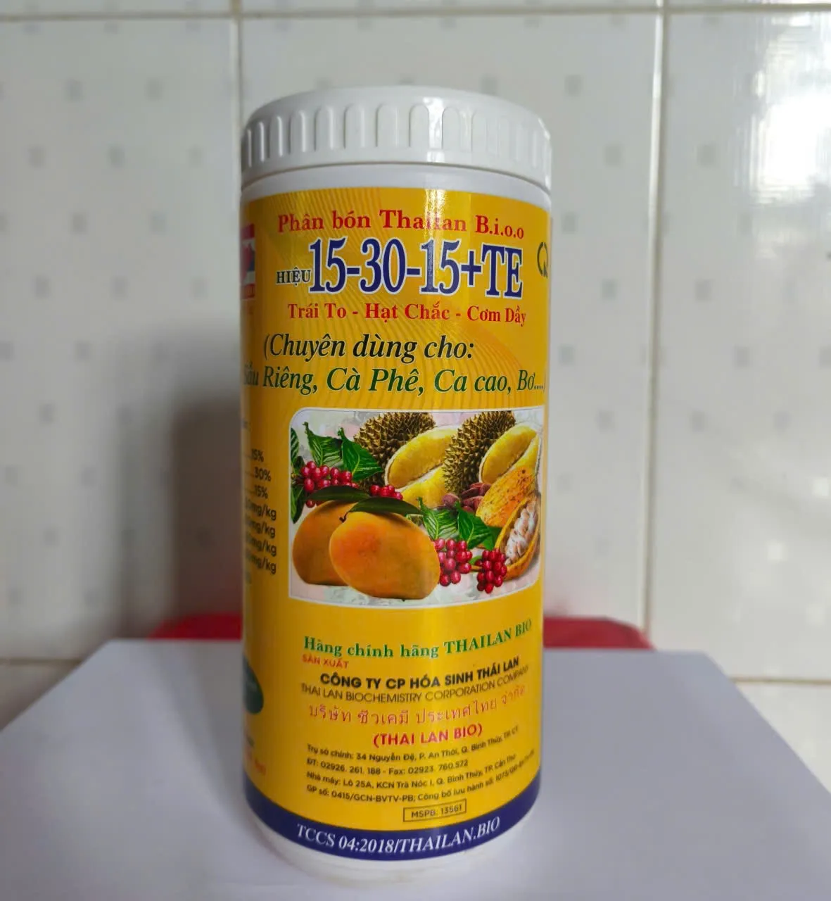 Phân bón ThaiLan Bio 15-30-15 + TE