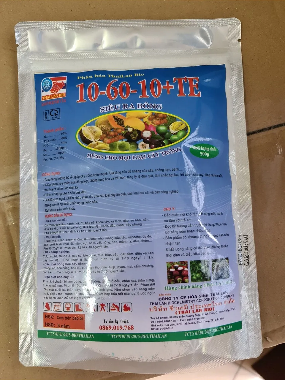 SẢN PHẨM SIÊU RA BÔNG- PHÂN BÓN LÁ 10-60-10